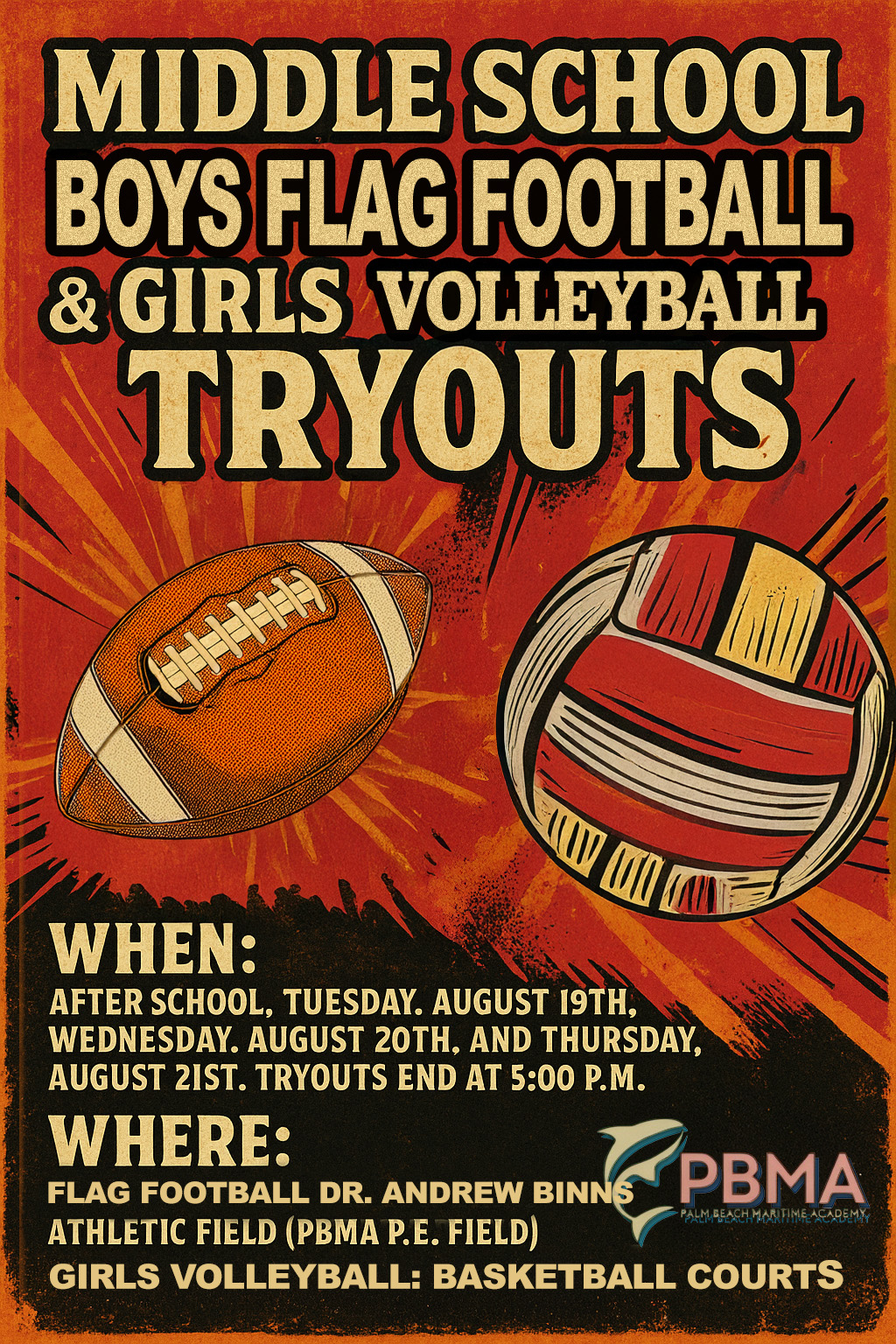 Tryouts Poster